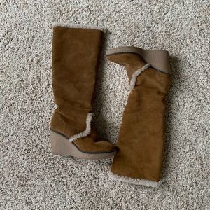 1937 (Madewell) Tall Shearling Lined Suede Boots